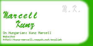 marcell kunz business card